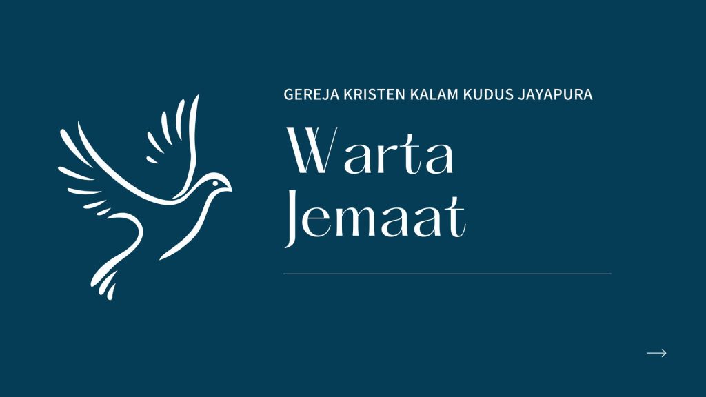 Warta Jemaat Minggu 29 September 2024