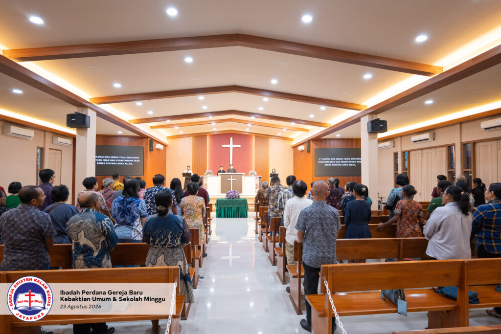 Kebaktian Perdana di Gedung Gereja Paska Renovasi – Kebaktian Umum & Sekolah Minggu 23 Agustus 2026